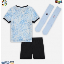 Otroški Nogometni dresi Portugalska Gostujoči EP 2024 Kratek Rokav (+ Kratke hlače)